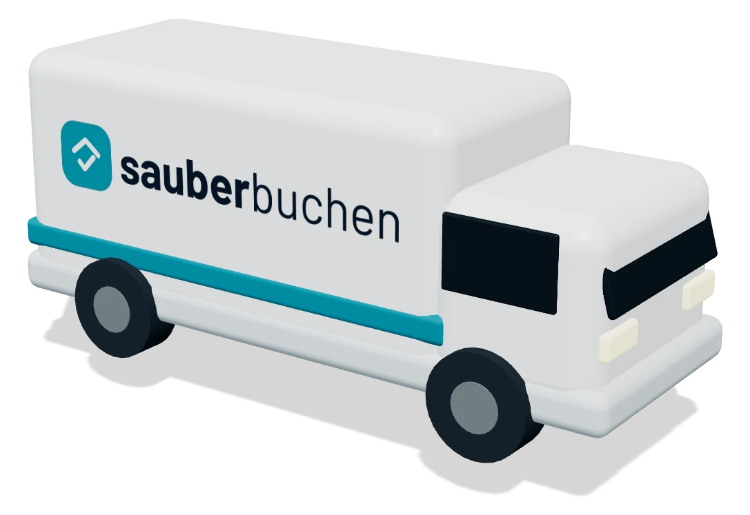 3D-Transporter mit sauberbuchen-Schriftzug